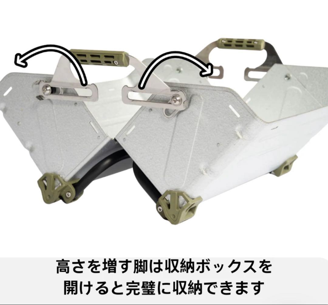 新品‼️シェルコンレッグ 50L ハンドル付き　グリーン２個セット（計４本）