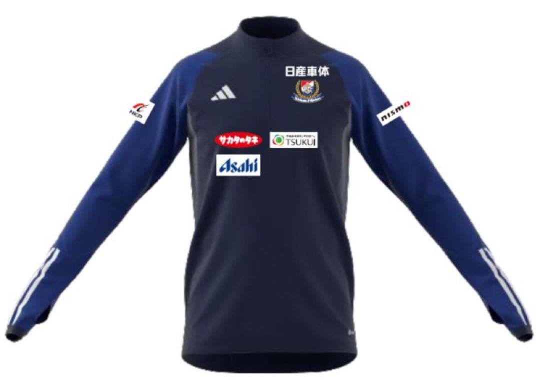 横浜Ｆ・マリノス 2024トレーニングトップ アディダス Sサイズ