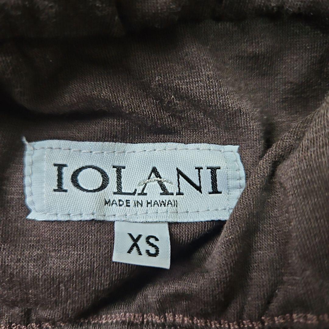 ☆IOLANI☆マキシ丈キャミソールワンピース☆ブラウン系ハワイアン新品☆