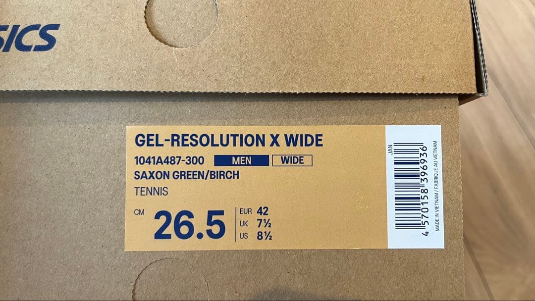 シューズ(男性用) ASICS GEL-RESOLUTION X WIDE