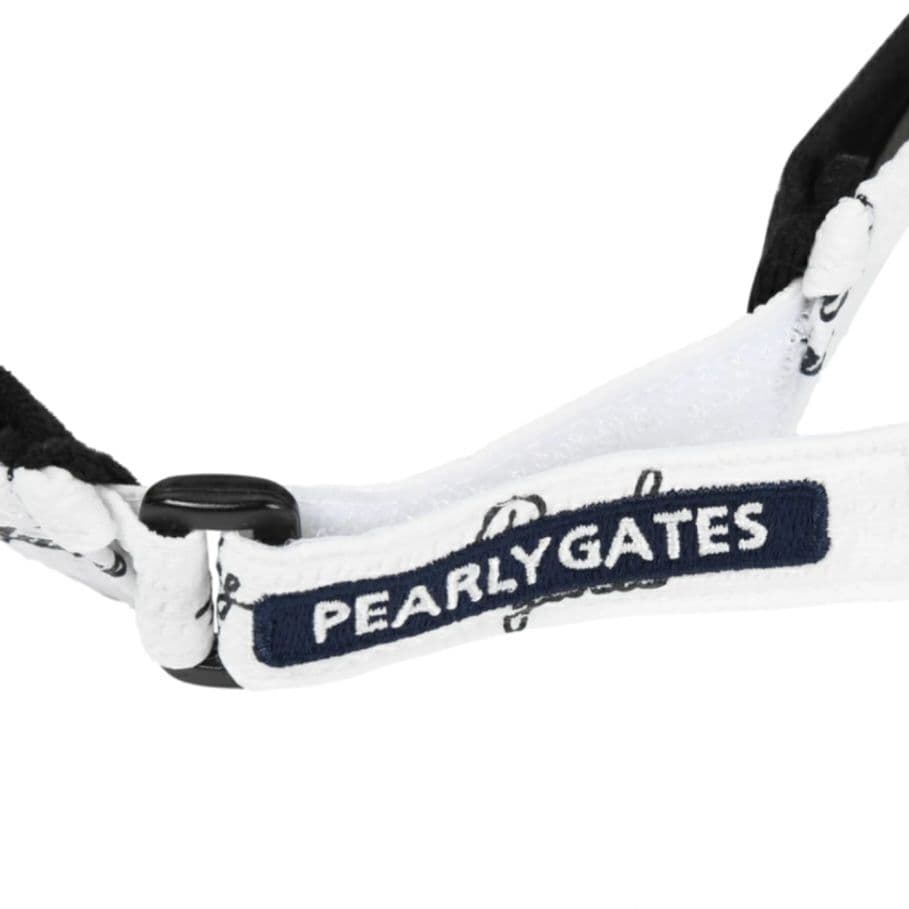 【PEARLY GATES/パーリーゲイツ】筆記体ロゴ 総柄サッカーバイザー