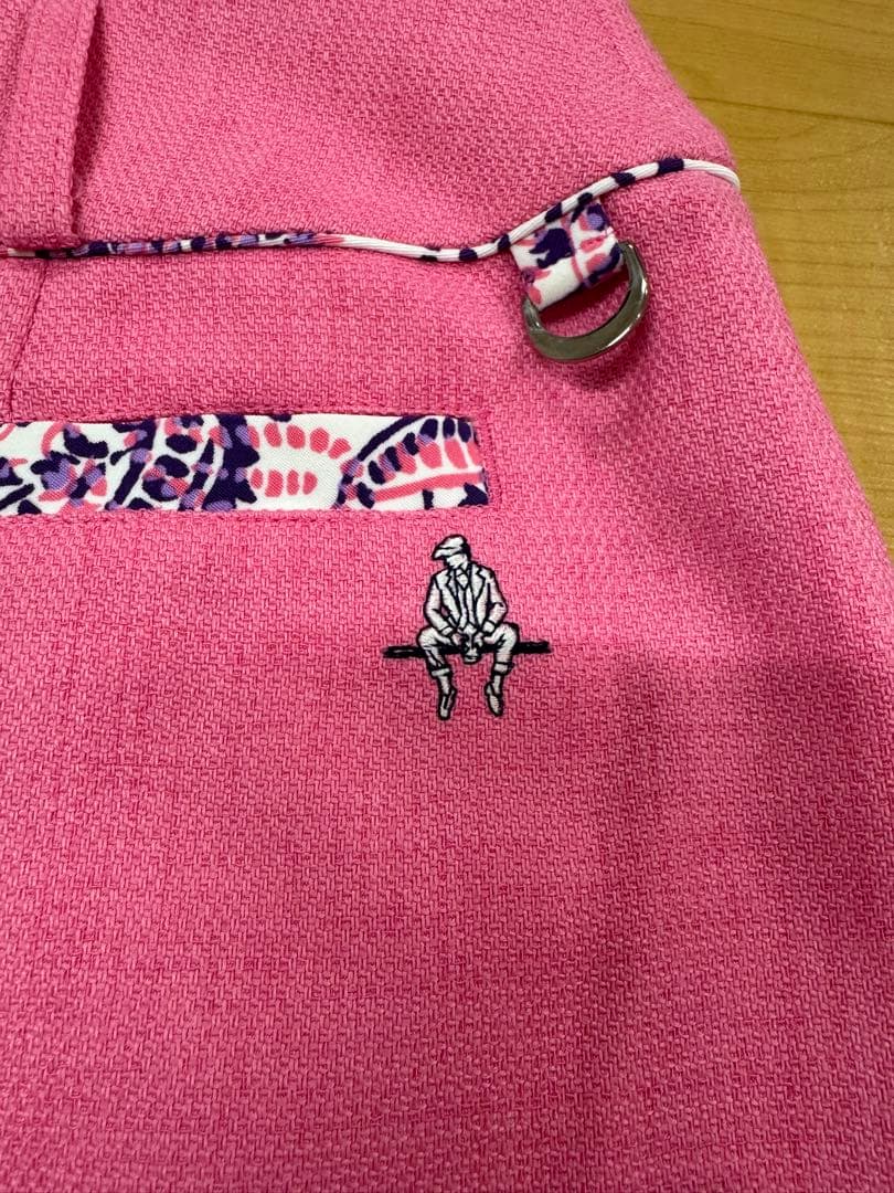 Paul Stuart GOLF ペイズリー柄ポロシャツ+ピンクスカート