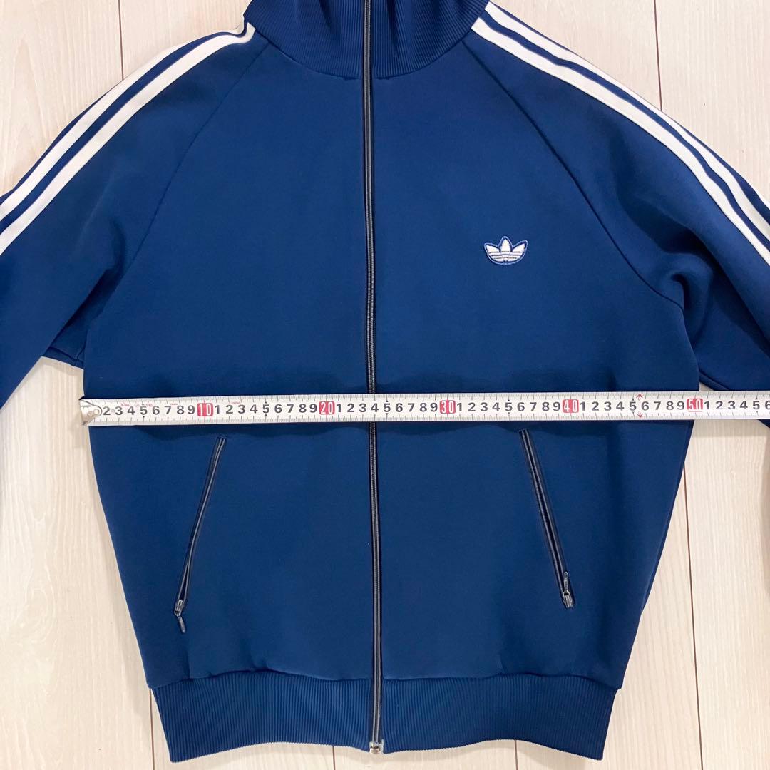 adidas 希少　ヴィンテージ古着ジャージADS-4F デサント製　ブルー