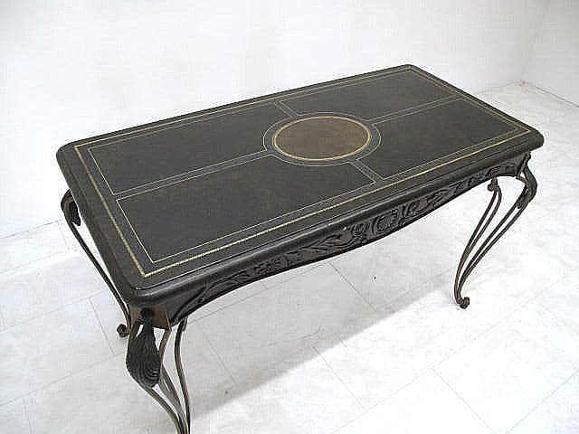 ネオクラシック様式コンソールテーブル ワークデスク 飾り台 W132ｃｍ