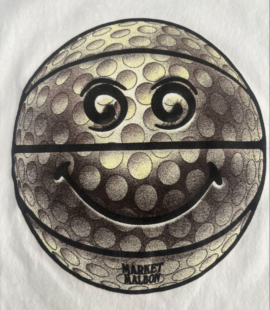 MARKET MALBONゴルフボール スマイリーTシャツ【small】