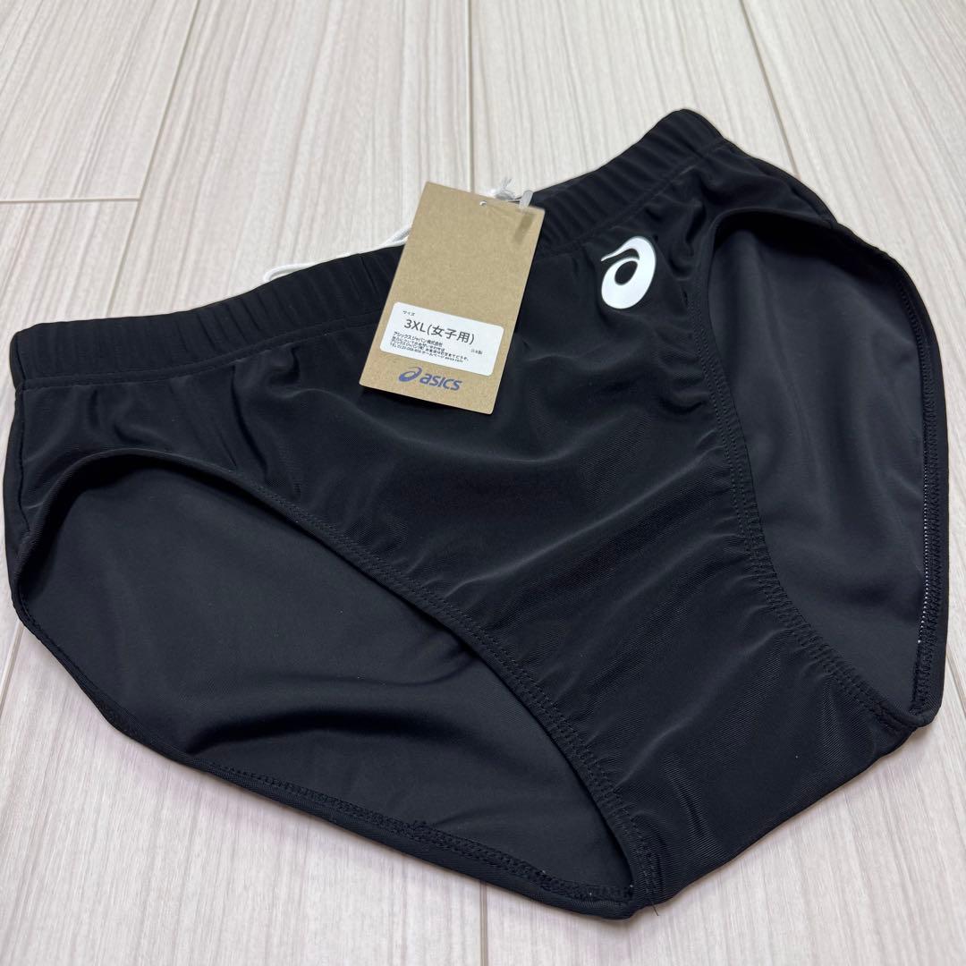 アシックス　女子陸上レーシングショーツ　ブラック単色　3XLサイズ　新品