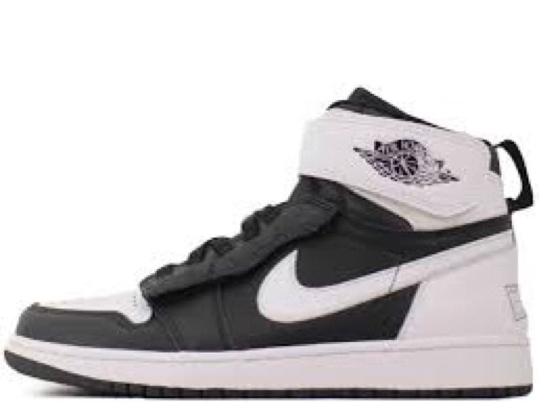 シューズ(男性用) NIKE AIR JORDAN 1 HI FLYEASE BLACK WHITE