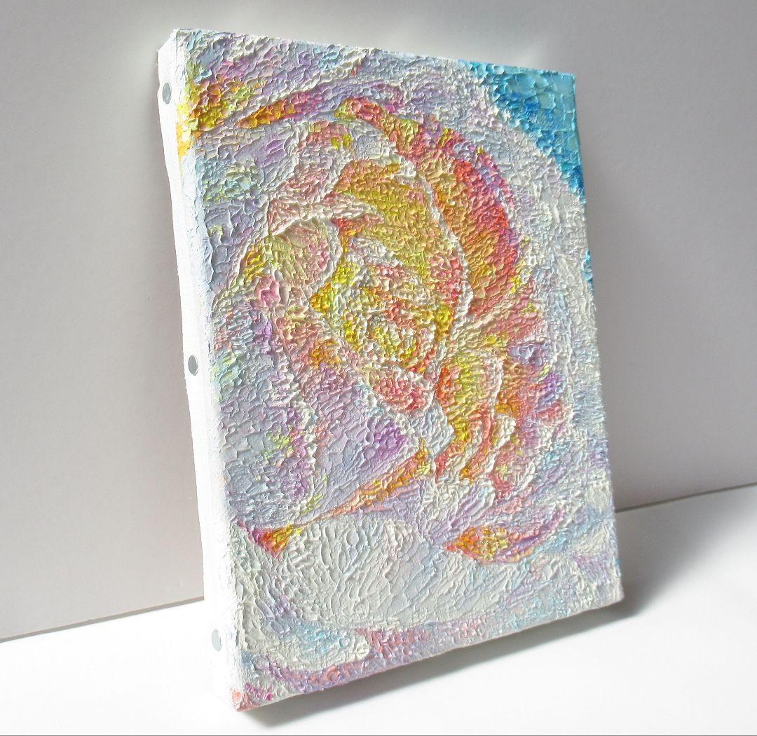 [匿名で配送] 一点もの ラナンキュラス 花 油絵 油彩 絵