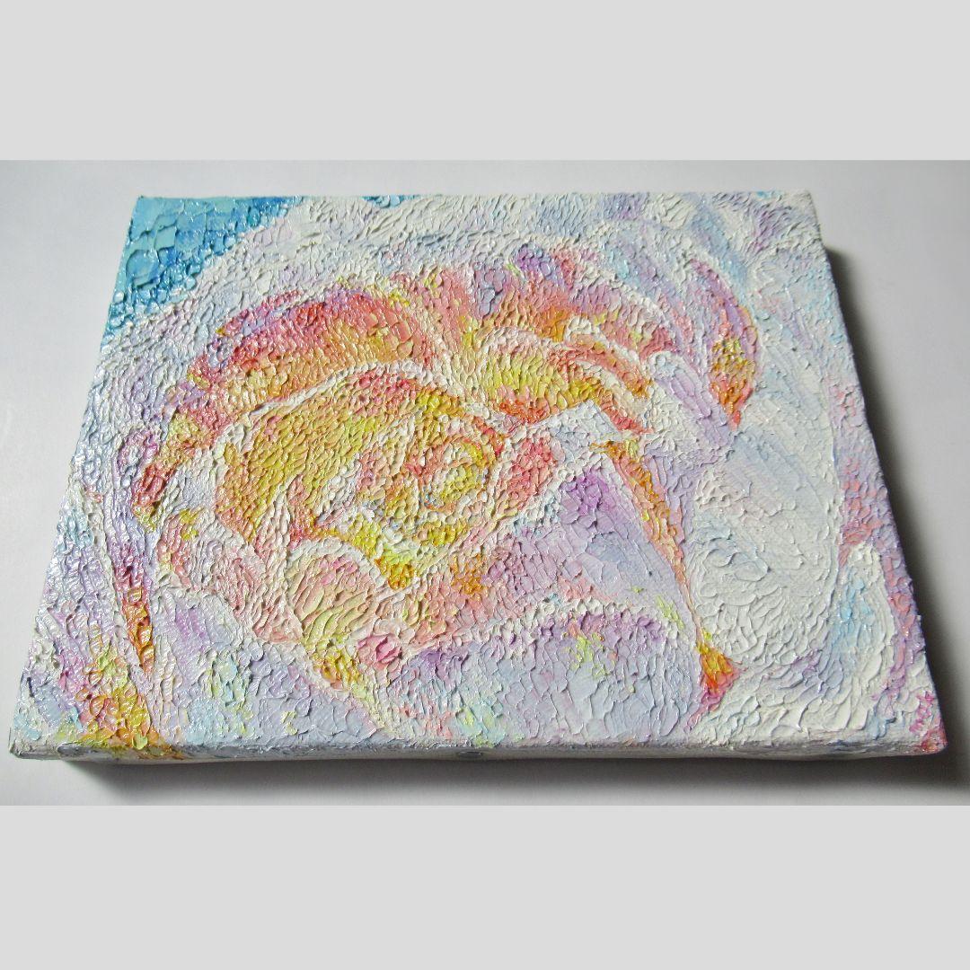 [匿名で配送] 一点もの ラナンキュラス 花 油絵 油彩 絵