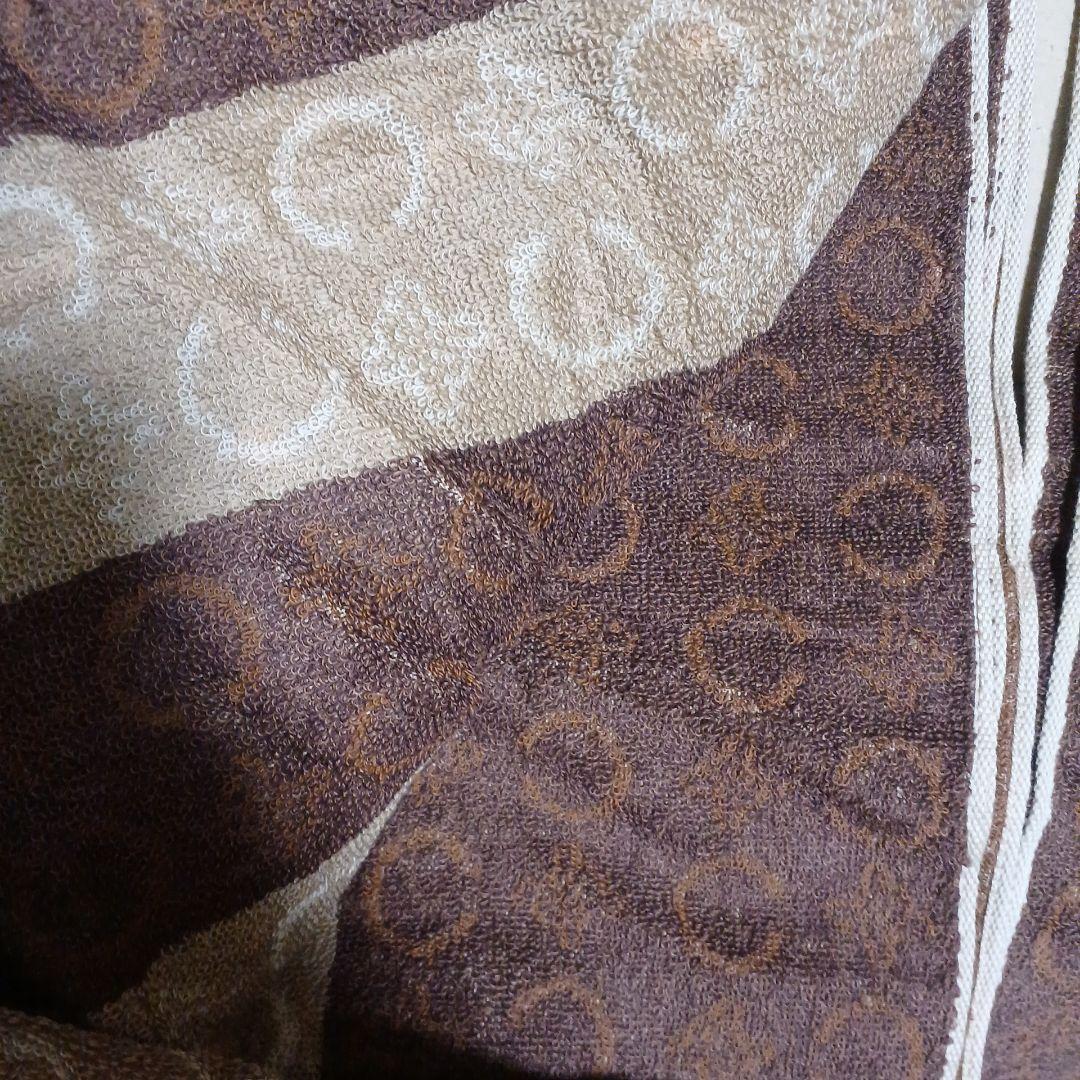 CELINE ストライプ柄タオルケット 140cm x 190cm　訳あり