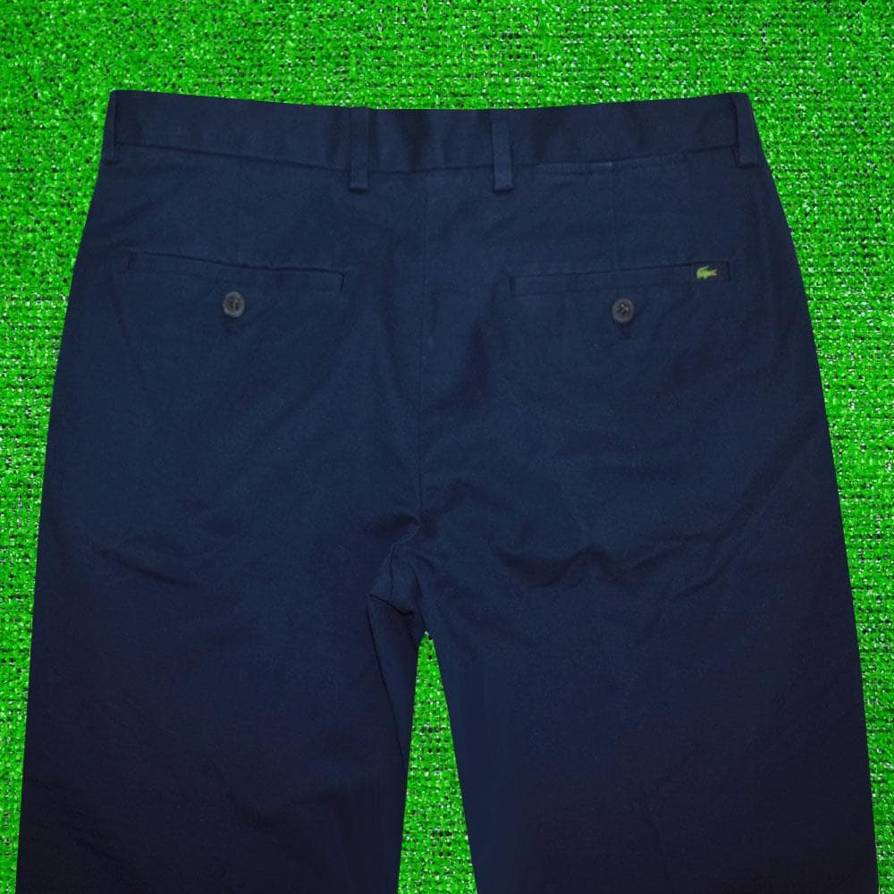 LACOSTE ラコステ SLIM FIT アンクルパンツ【ネイビー/Ｌ】新品！