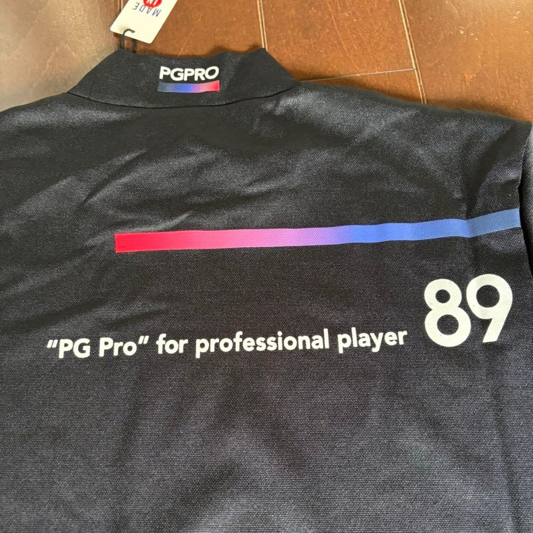パーリーゲイツ　PGPRO ベア鹿子モックネック　濃紺サイズ4