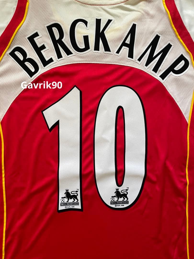 2004/05 アーセナルFC ユニフォーム ベルカムプ BERGKAMP 10