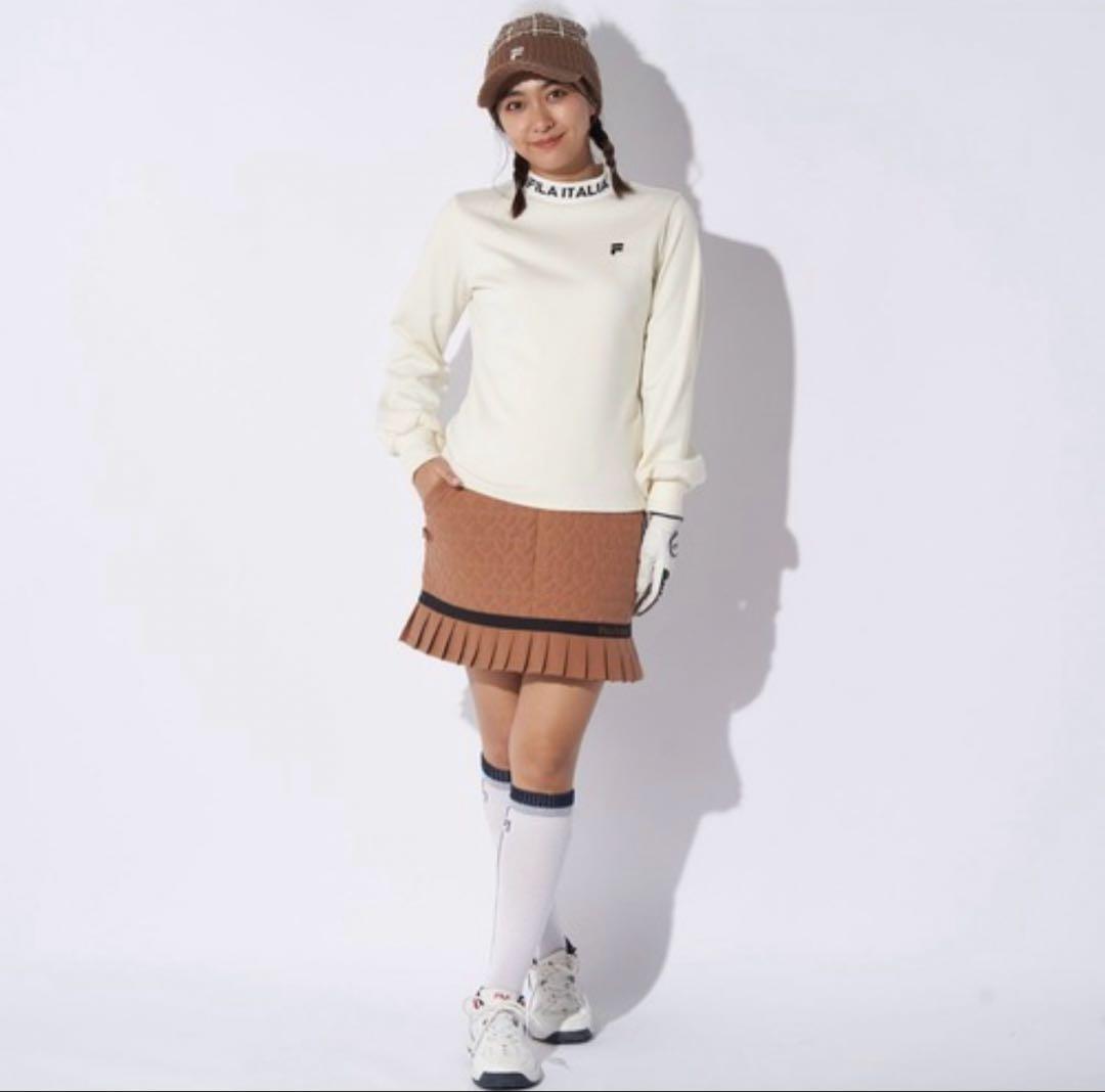 FIRA フィラゴルフ　ハートキルト　中綿スカート　L レディースゴルフウェア