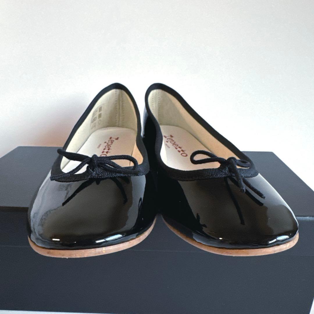 Repetto レペット フラット シューズ 靴 バレエ ブラック エナメル