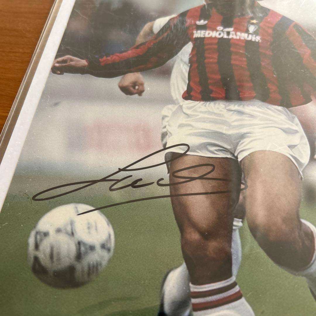 元オランダ代表　ACミラン　ルート・フリット 直筆サイン入りフォト