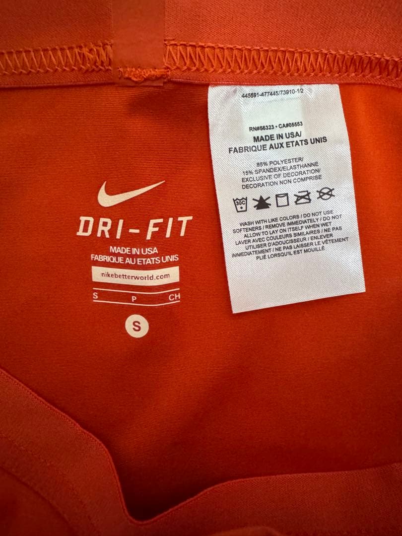 Nike Dri-FIT オレンジ 陸上用パンツ S