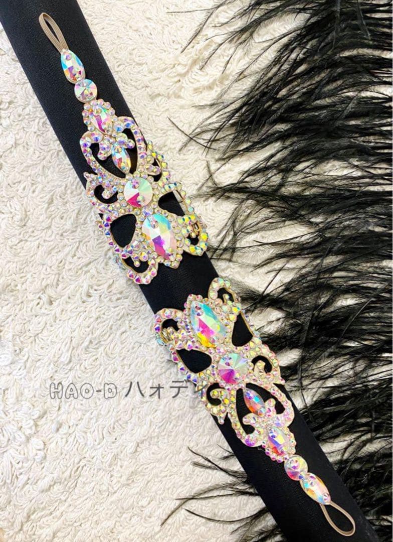 新品★バングル★腕飾り★オーロラストーン★社交ダンス★サルサ★パーティー