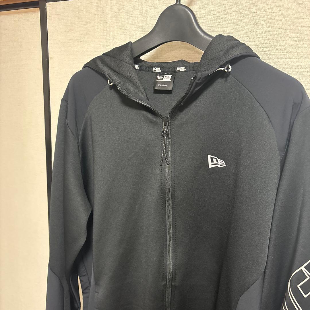 NEW ERA golf ニューエラゴルフブラック フルジップ パーカー　XL