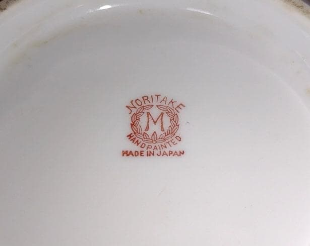 ノリタケ　Old Noritake　日本風景碗　山水八角鉢