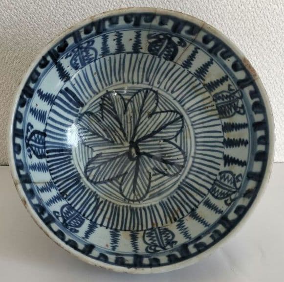 染付　茶椀