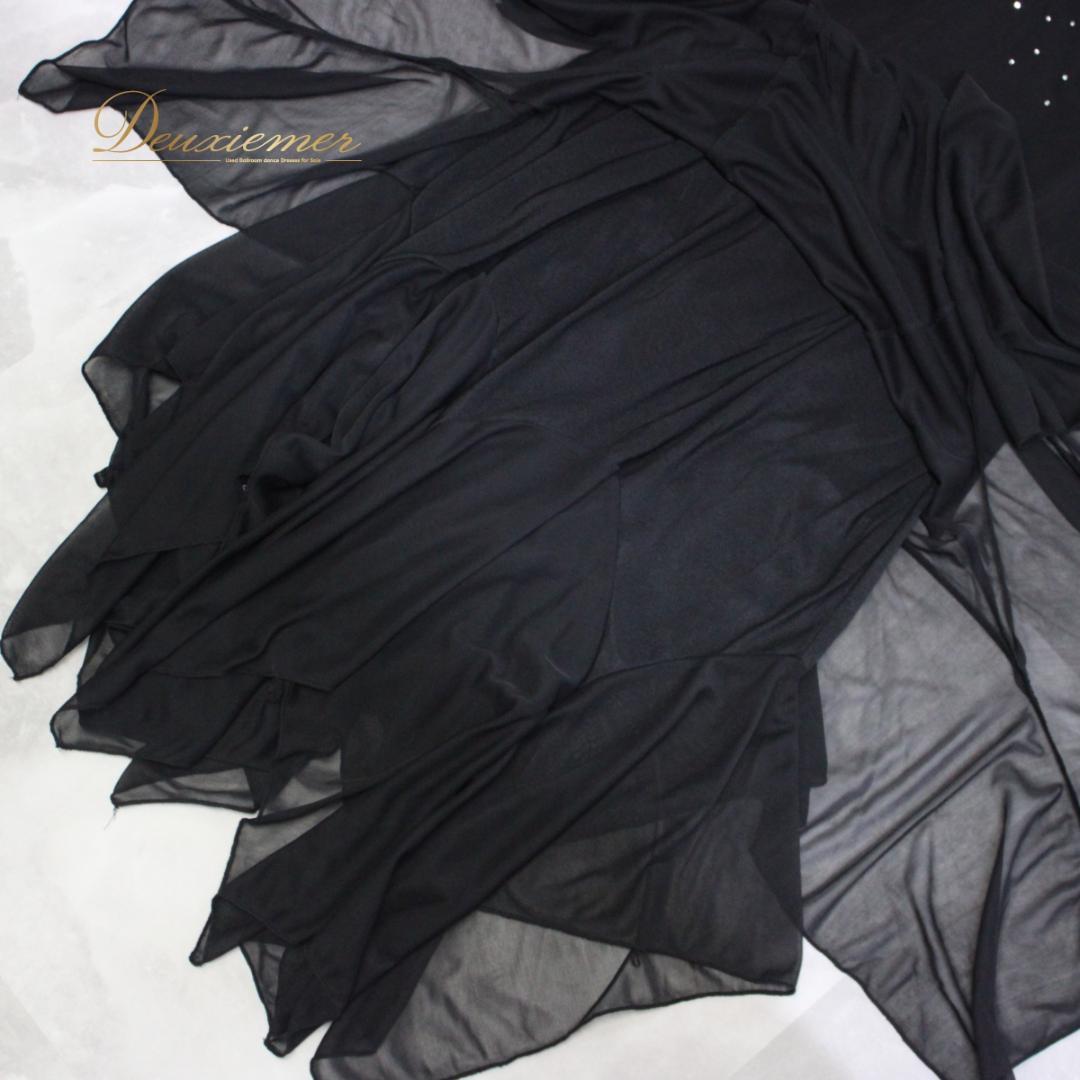 【美品 社交ダンス衣装】ドレス ワンピース prima boutique 黒