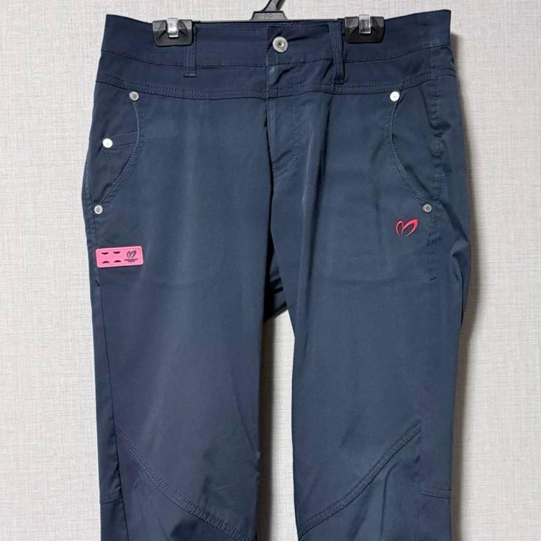 美品　マスターバニーエディション ゴルフパンツ ネイビー 0 ストレッチ
