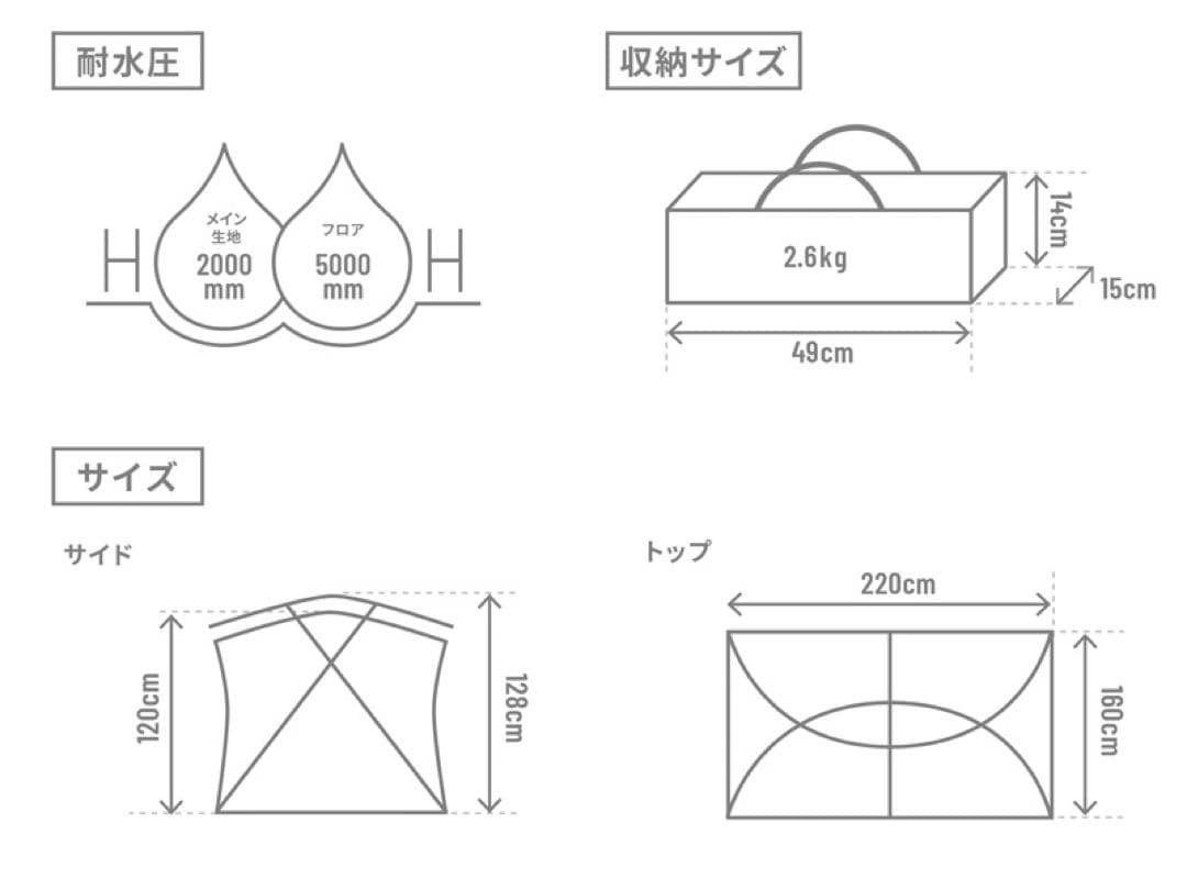 【新品・未開封】 DOD サカナシェード2 トバリ