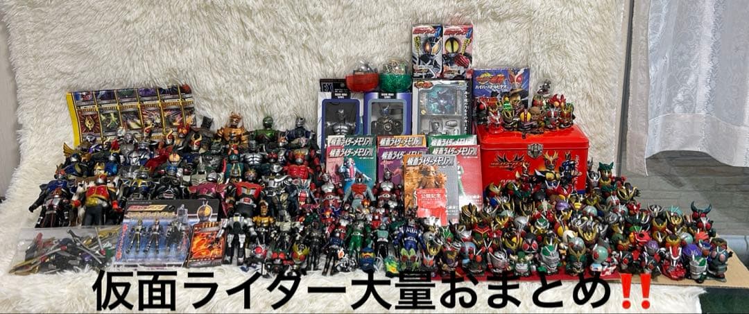 仮面ライダー ソフビ フィギュア 他　235個　大量まとめ　BANDAI