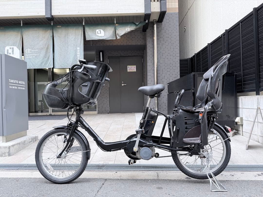大阪府　子供乗せ　Panasonic 電動アシスト自転車 チャイルドシート付き