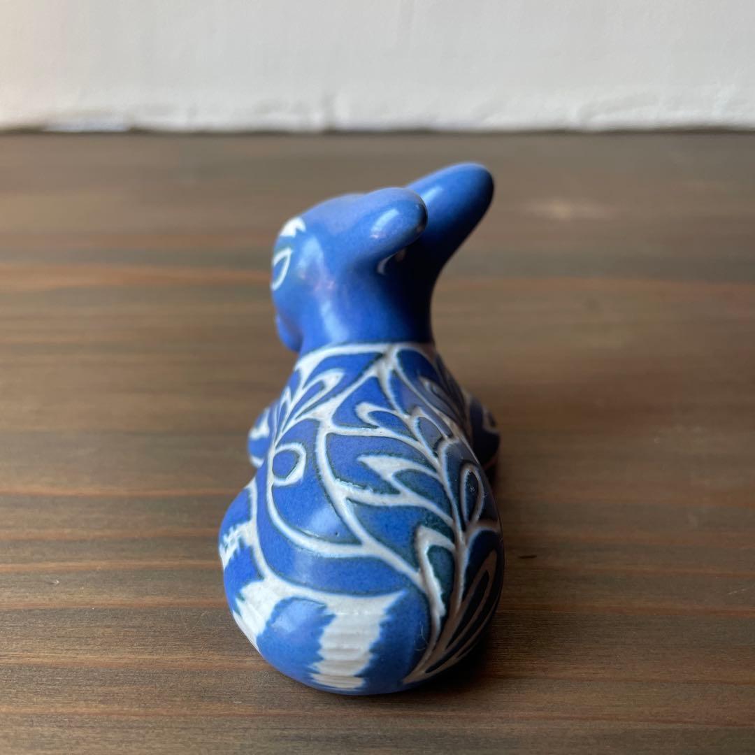 pablo ZABAL 陶芸家　作家　ブルー　ロバ　海外　オブジェ　セット
