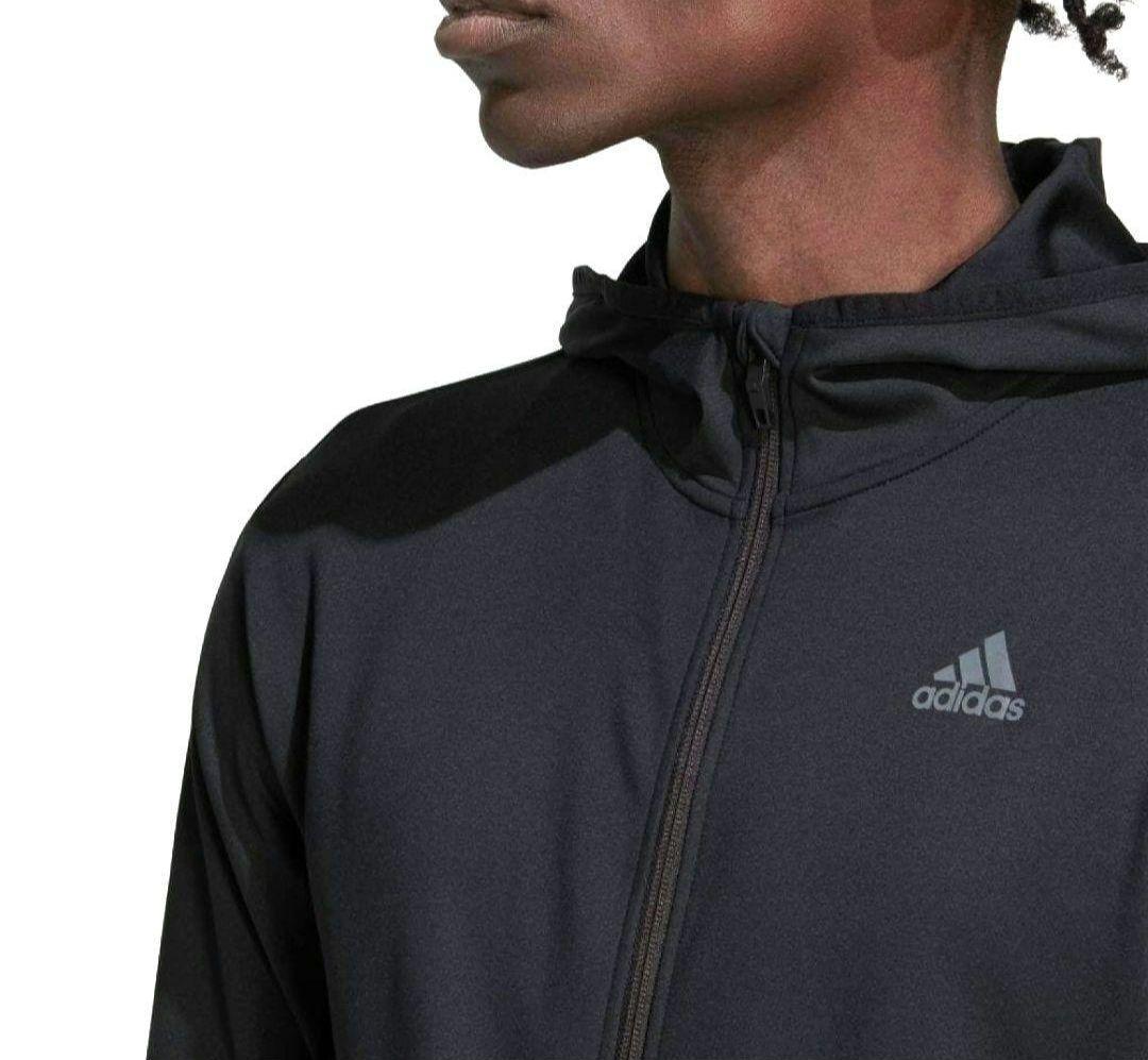 【新品】adidas★アディダス★スリムフィット★フルジップパーカー★4XL★黒