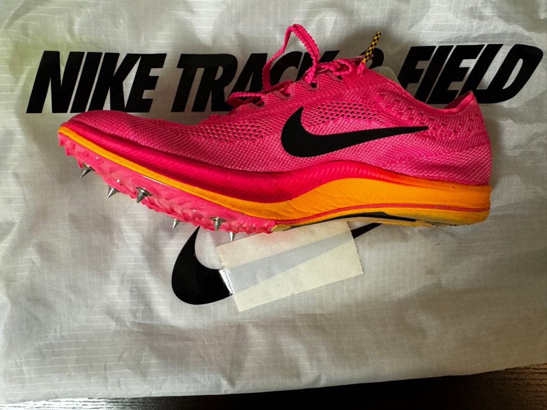 Nike 陸上競技用スパイク ピンク　ニードルピン付き　袋付き　レンチ付き