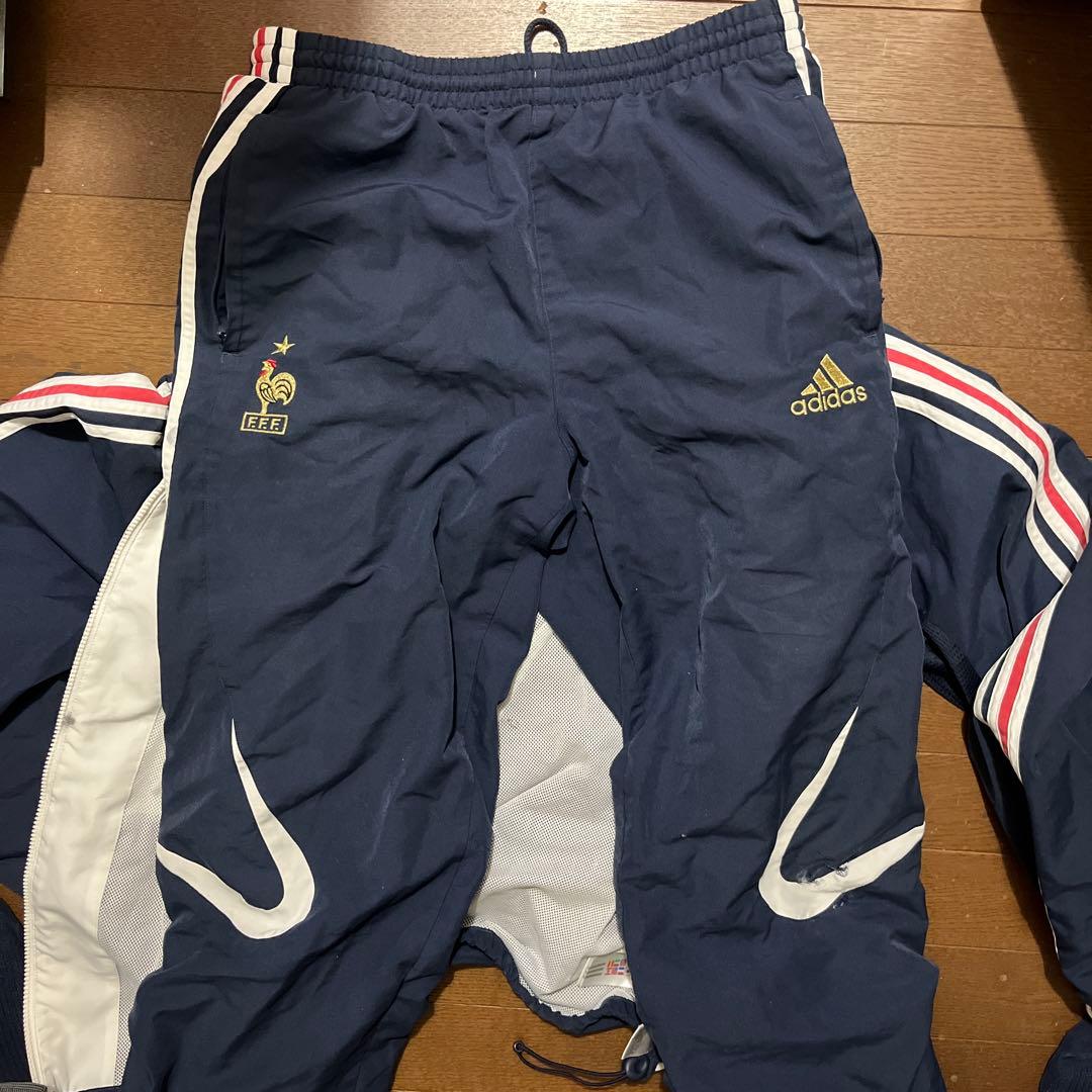 00s adidas 2006 フランス代表 ウェア上下セットジダン　M〜L