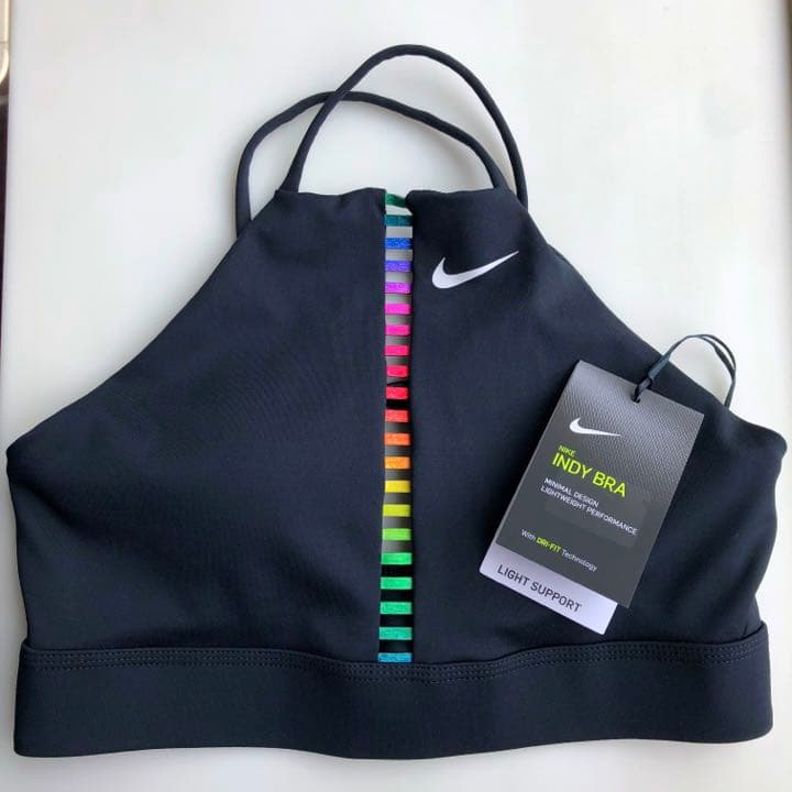 【サイズS】ブラ☆NIKE インディ　レインボーラダー