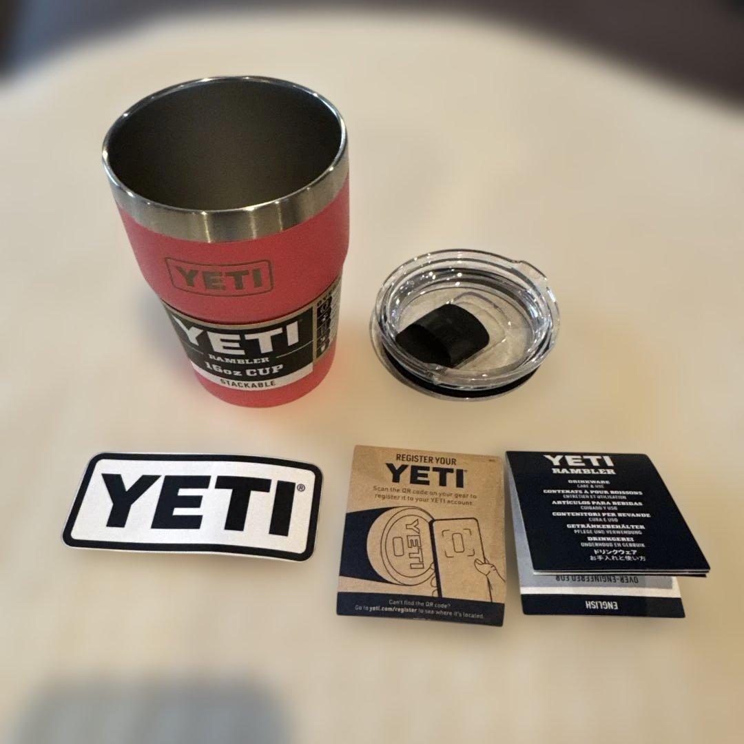 新品未使用品　YETI Rambler 16 oz Cup ピンク　ハワイ購入