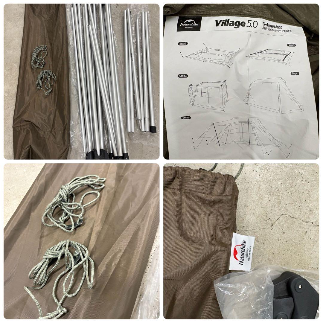 極美品　Naturehike　village5.0 　2世代ワンタッチテント