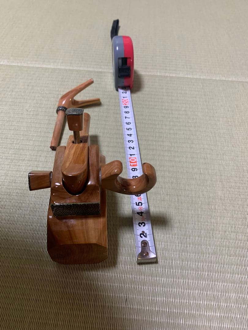 新品・未使用品/風斬銘木シリーズ/大砲万力・小型 /竿置き(左右兼用)
