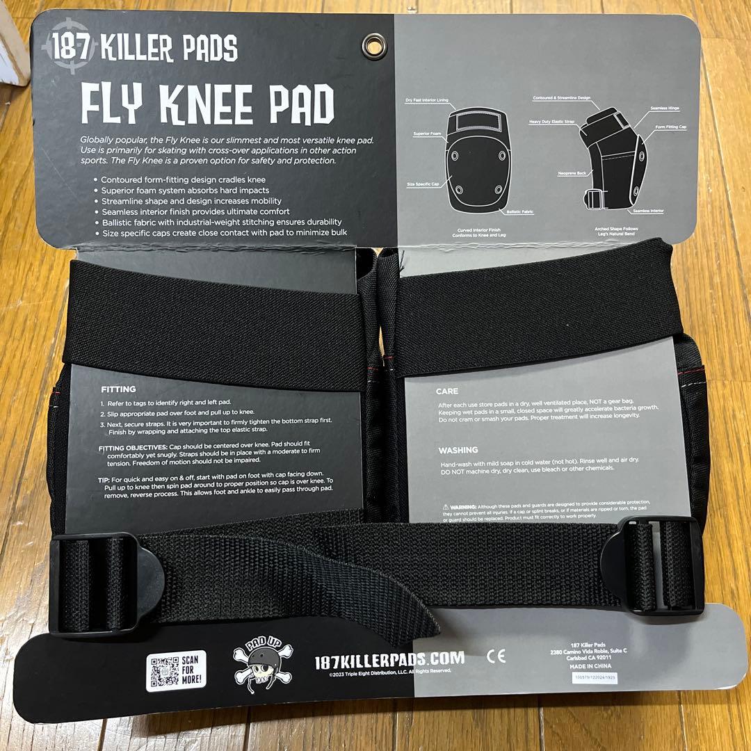 新品　スケボー　187 KILLER PADS FLY KNEE サイズM