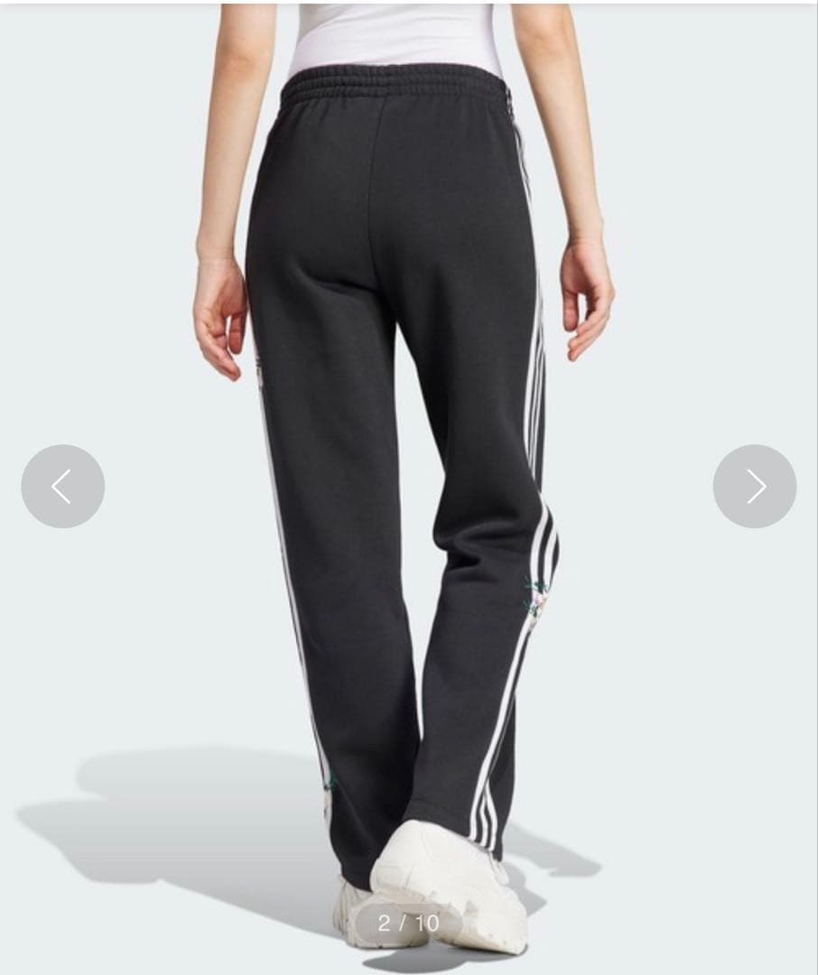 adidas アディダス フラワー刺しゅう入りパンツ サイズM