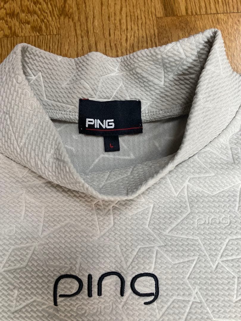 ping ピン　セットアップ　星柄　グレー