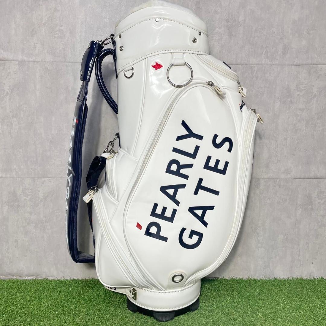 パーリーゲイツ PEARLY GATES キャディバッグ ゴルフバッグ エナメル