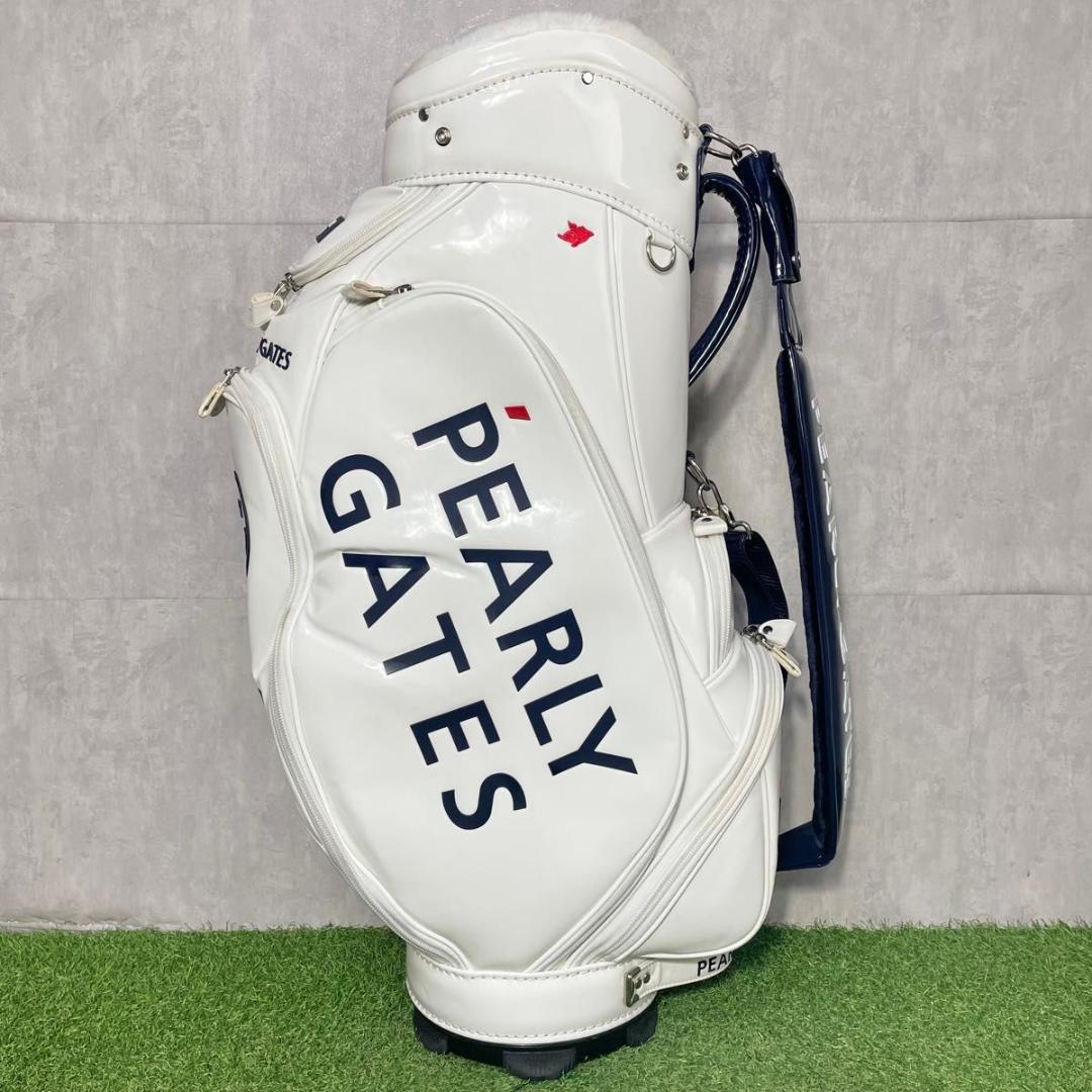 パーリーゲイツ PEARLY GATES キャディバッグ ゴルフバッグ エナメル