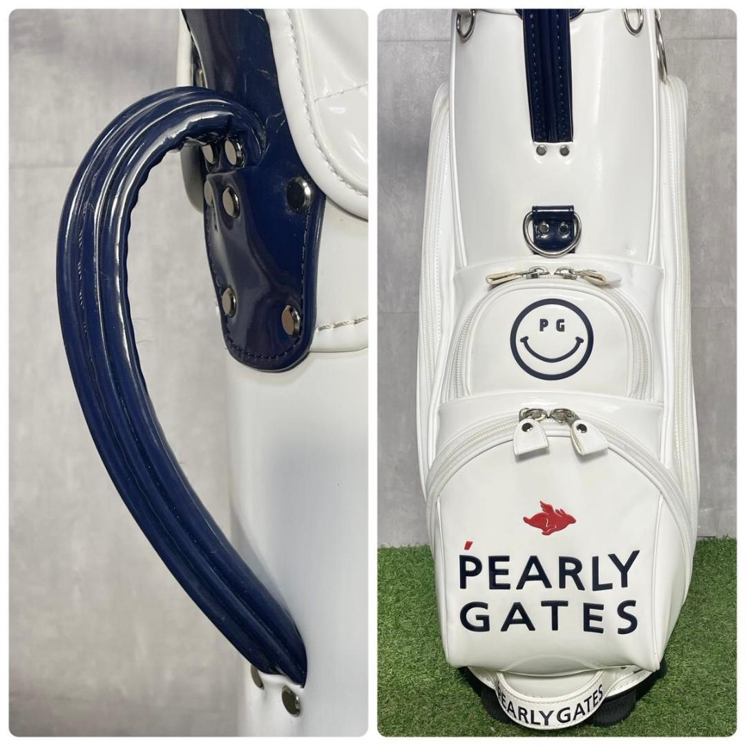 パーリーゲイツ PEARLY GATES キャディバッグ ゴルフバッグ エナメル