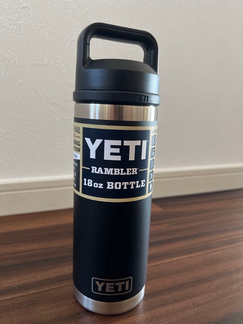 【新品未使用】YETI Rambler 18oz ボトル 黒
