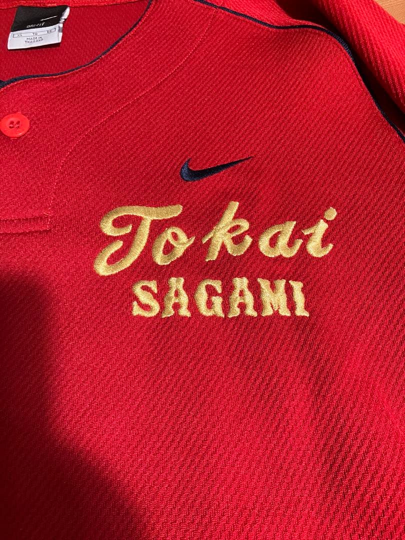 東海大相模　ベースボールTシャツ　無限　赤