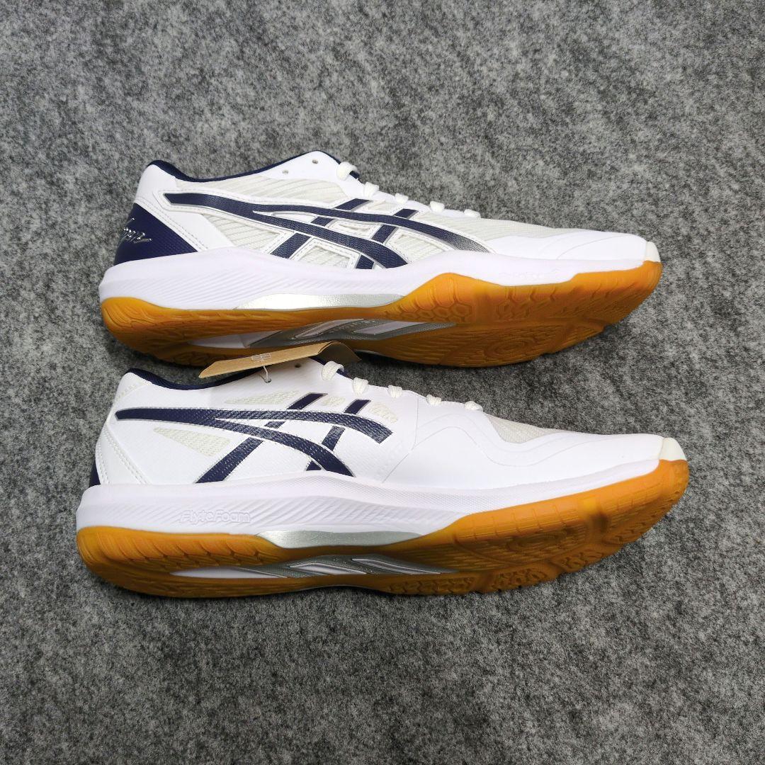 asics バレーボールシューズ 25.5cm ホワイト/ネイビー