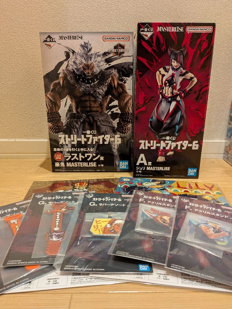 一番くじ　ストリートファイター６　ジュリ　豪鬼　フィギュア　セット