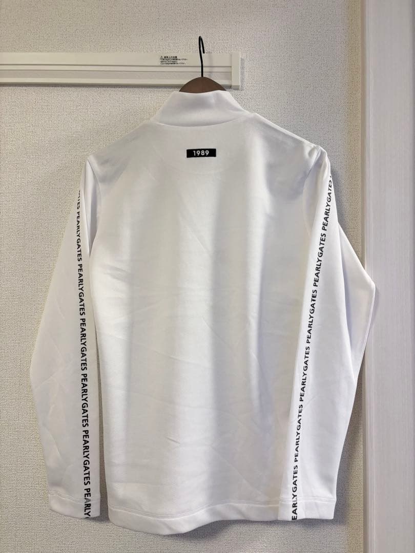 【未使用】パーリーゲイツ 長袖モックネックシャツ ゴルフウェア Mサイズ
