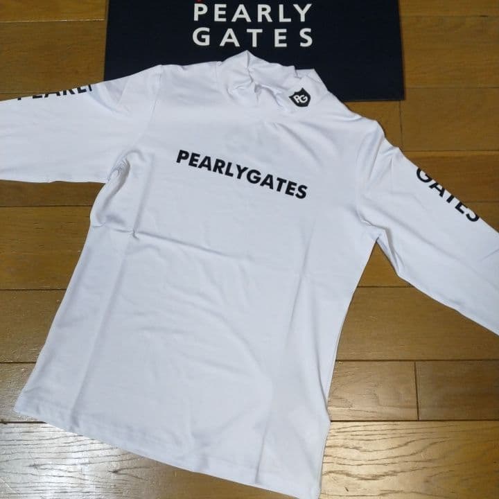 ⭐新品⭐PEARLYGATES⭐長袖モック⭐白⭐M⭐